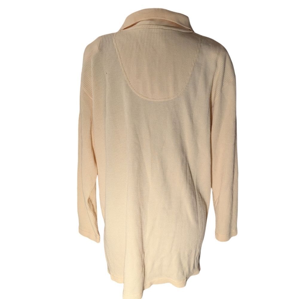 Cherokee Plus Vintage 90s yellow thermal knit top cottage core‎ size 18/20W - Picture 7 of 7